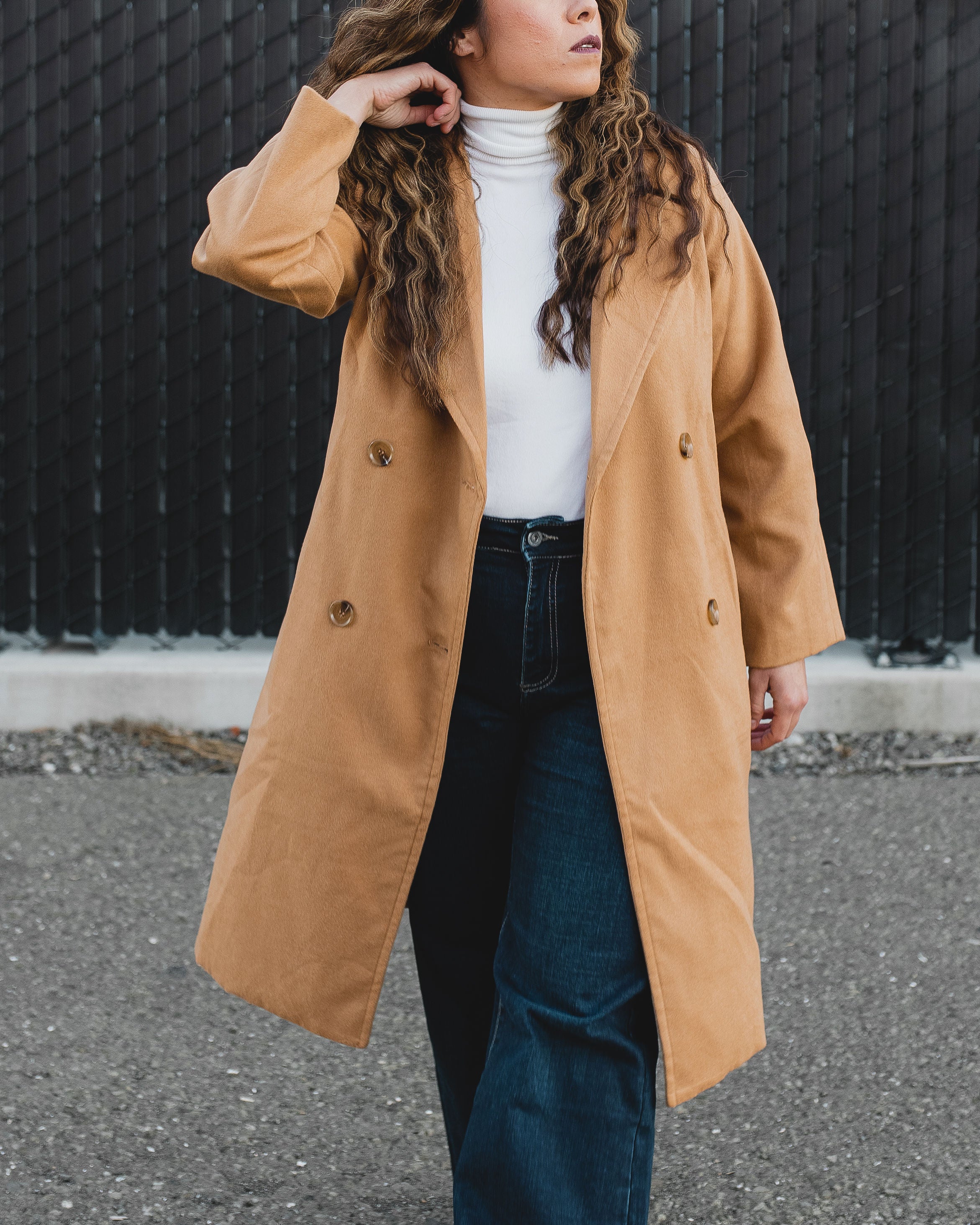 OVERSIZED DOUBLE BREASTED TRENCH COAT | 88 OAK