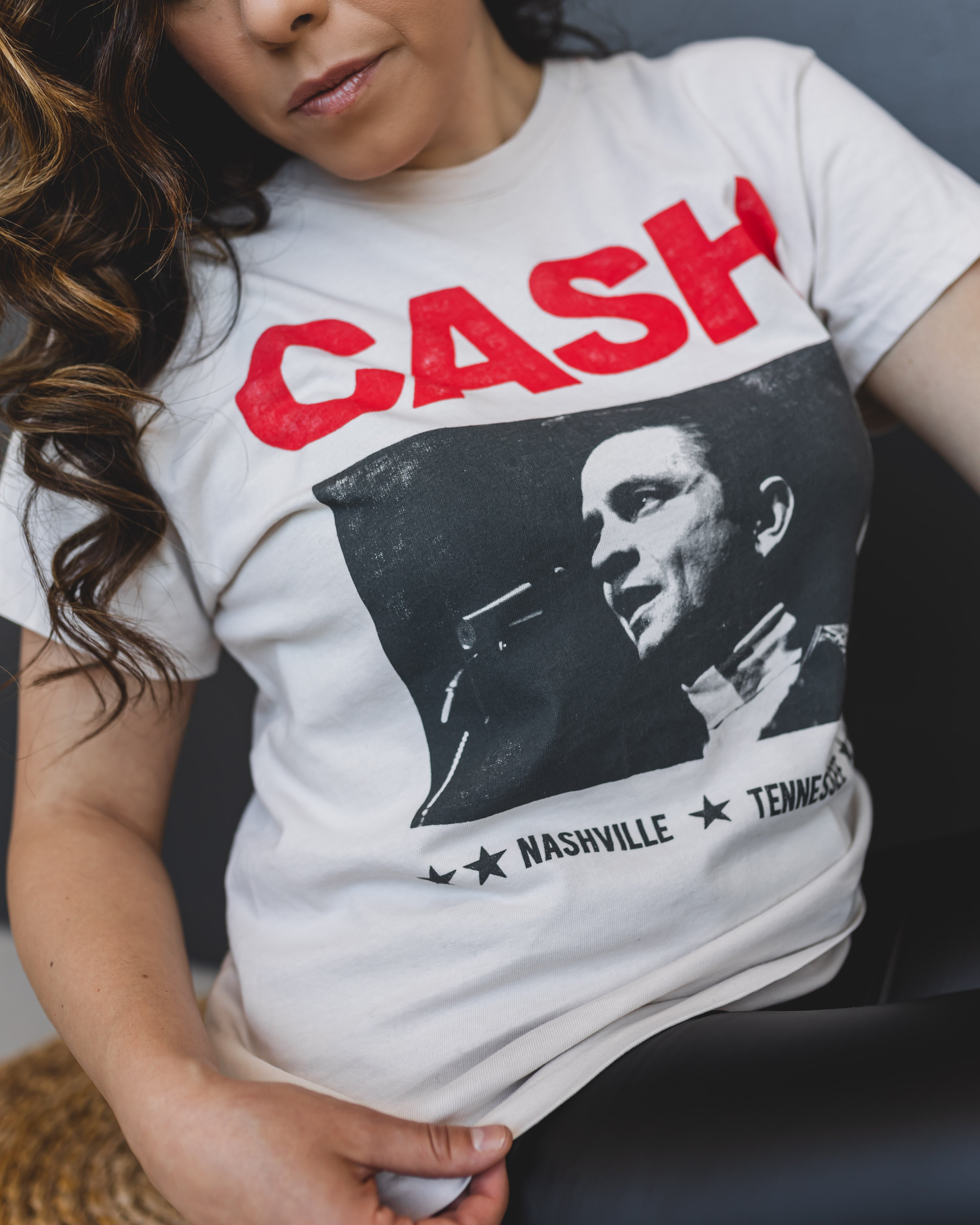 Daydreamer Johnny Cash Nashville Tour high quality Tee Tan Size Small NWT